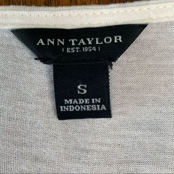 Ann Taylor Sleeveless White Circle Cut Top Small - Picture 13 of 16